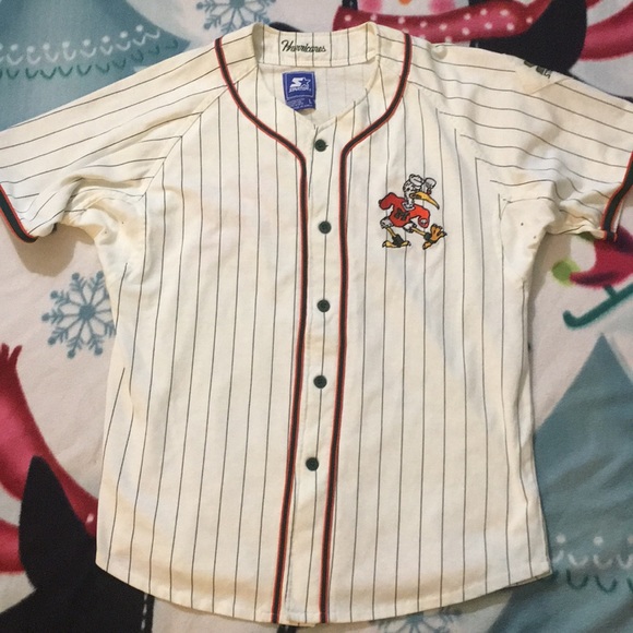 vintage miami hurricanes jersey